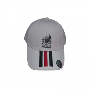 Gorra Selección Mexicana Bordada Ajustable | Hecho en México Blanco