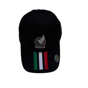Gorra Selección Mexicana Bordada Ajustable | Hecho en México Negro